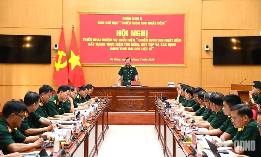 Quân khu 5: Triển khai quyết liệt Chiến dịch 500 ngày đêm đẩy mạnh thực hiện tìm kiếm, quy tập và xác định danh tính hài cốt liệt sĩ